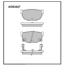 ADB3827 Allied Nippon Тормозные колодки