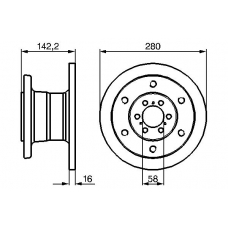 0 986 478 649 BOSCH Тормозной диск