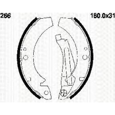 8100 29266 TRIDON Brake shoes