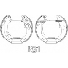 8DB 355 004-341 HELLA PAGID Комплект тормозных колодок