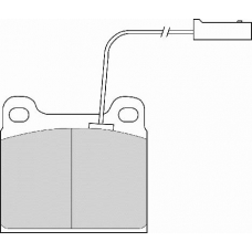 FD6467A NECTO Комплект тормозных колодок, дисковый тормоз