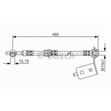 1 987 476 367 BOSCH Тормозной шланг