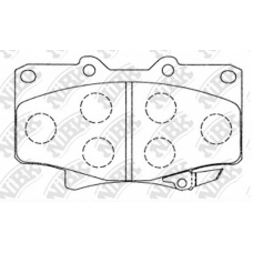 PN1242 NiBK Комплект тормозных колодок, дисковый тормоз