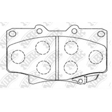 PN1242 NiBK Комплект тормозных колодок, дисковый тормоз