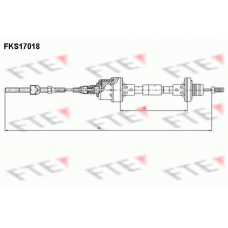 FKS17018 FTE Трос, управление сцеплением