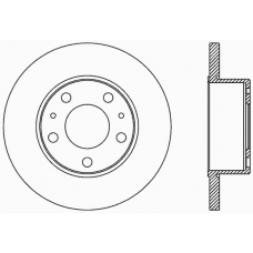 BDA2437.10 OPEN PARTS Тормозной диск