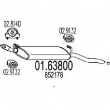 01.63800 MTS Глушитель выхлопных газов конечный