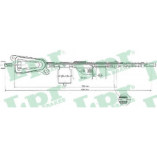 C0484B LPR Трос, стояночная тормозная система