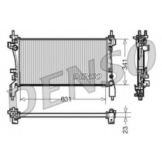 DRM09172 DENSO Радиатор, охлаждение двигателя