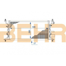 2109703 BEHR Radiator