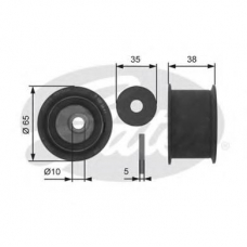 T42086 GATES Паразитный / ведущий ролик, зубчатый ремень