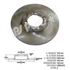 IBT-1335 IPS Parts Тормозной диск