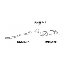 RN55747 VENEPORTE Глушитель выхлопных газов конечный