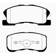 J PA-615AF JAPANPARTS Комплект тормозных колодок, дисковый тормоз