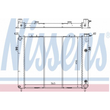 609901 NISSENS Радиатор, охлаждение двигателя