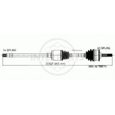 PG-8-33-205A1 InterParts Приводной вал