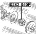 0282-S50F FEBEST Ступица колеса