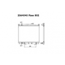 2064040 ORDONEZ Радиатор, охлаждение двигателя