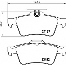 8DB 355 011-731 HELLA Комплект тормозных колодок, дисковый тормоз