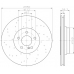 MDC1669 MINTEX Тормозной диск