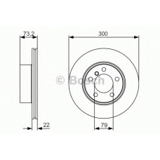 0 986 479 A18 BOSCH Тормозной диск