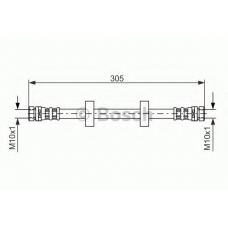 1 987 476 562 BOSCH Тормозной шланг