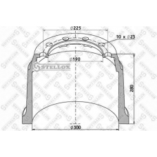 85-00004-SX STELLOX Тормозной барабан