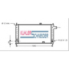 0601601 KUHLER SCHNEIDER Радиатор, охлаждение двигател