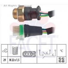 7.5618 FACET Термовыключатель, вентилятор радиатора
