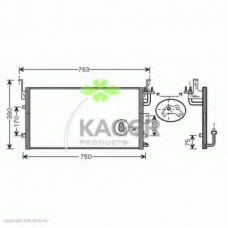 94-6282 KAGER Конденсатор, кондиционер