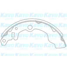 KBS-8401 KAVO PARTS Комплект тормозных колодок