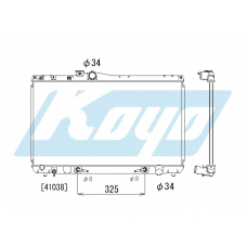 PA010353 KOYO P-tank corrugate-fin ass'y