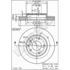 BS 8224 BRECO Тормозной диск