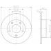 MDC831 MINTEX Тормозной диск