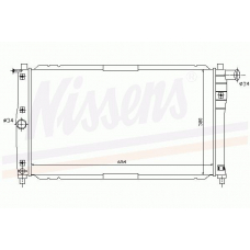 61658 NISSENS Радиатор, охлаждение двигателя