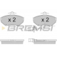 BP2935 BREMSI Комплект тормозных колодок, дисковый тормоз