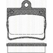 8110 23016 TRISCAN Комплект тормозных колодок, дисковый тормоз