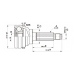 CVJ5274.10 OPEN PARTS Шарнирный комплект, приводной вал