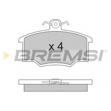 BP2281 BREMSI Комплект тормозных колодок, дисковый тормоз