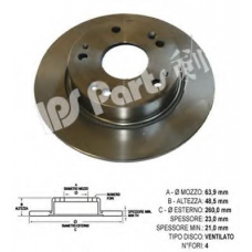 IBT-1492 IPS Parts Тормозной диск