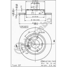 08.7358.10 BREMBO Тормозной диск