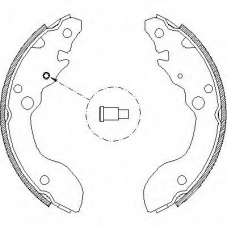 Z4124.00 WOKING Комплект тормозных колодок