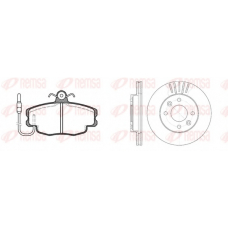 8141.01 REMSA Комплект тормозов, дисковый тормозной механизм