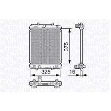 350213137200 MAGNETI MARELLI Радиатор, охлаждение двигателя