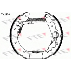 TK2235 FTE Комплект тормозных колодок