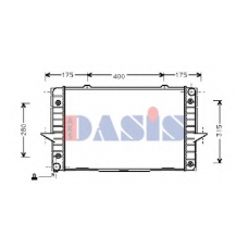 220540N AKS DASIS Радиатор, охлаждение двигателя