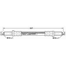 FBH6976 FIRST LINE Тормозной шланг