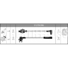 51278096 HERTH+BUSS Ккомплект проводов зажигания