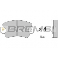 BP2132 BREMSI Комплект тормозных колодок, дисковый тормоз