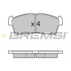 BP3380 BREMSI Комплект тормозных колодок, дисковый тормоз